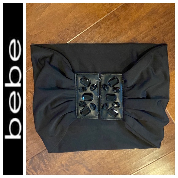 bebe Accessories - Bebe Extra Wide Bling Belt